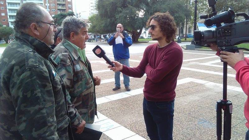 La agrupaci&oacute;n de Baigorria despleg&oacute; sus banderas en la capital provincial