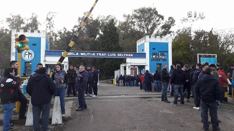 Los trabajadores se movilizaron en defensa de sus puestos de trabajo