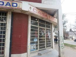 El negocio asaltado en calle Eva Perón El negocio asaltado en calle Eva Perón