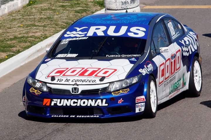 El Honda Cívic del piloto de Baigorria El Honda Cívic del piloto de Baigorria