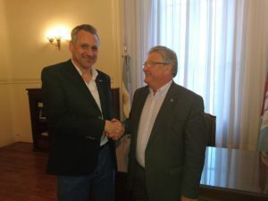 Victor Bocco con el Vice-Gobernador Fascendini