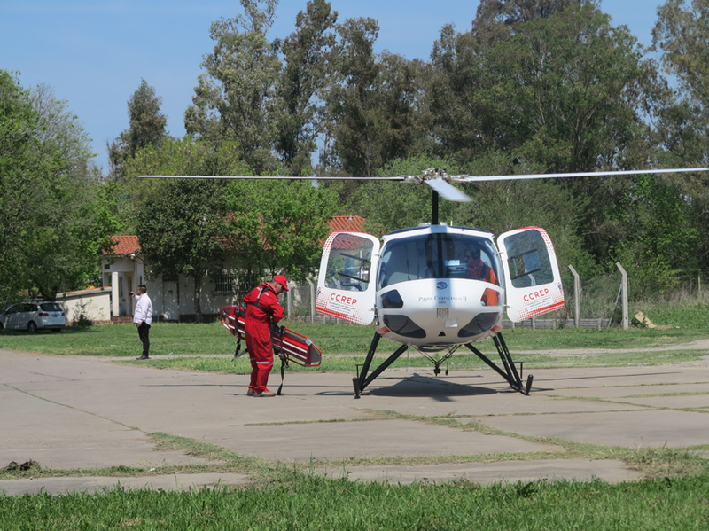Un helicóptero aterrizara en el Hospital