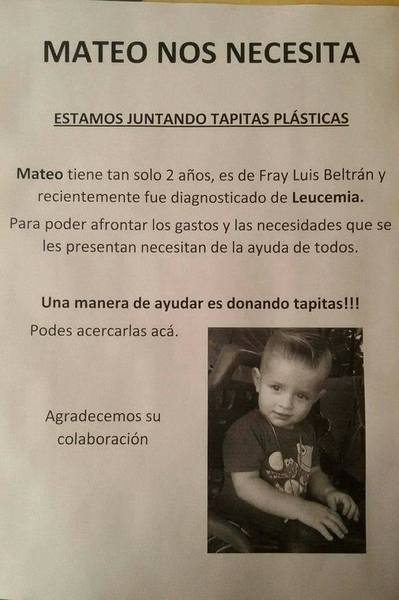 Pedido de ayuda para Mateo