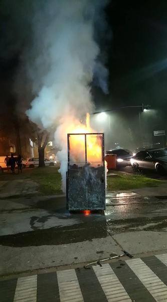 El trabajo de los bomberos en el lugar