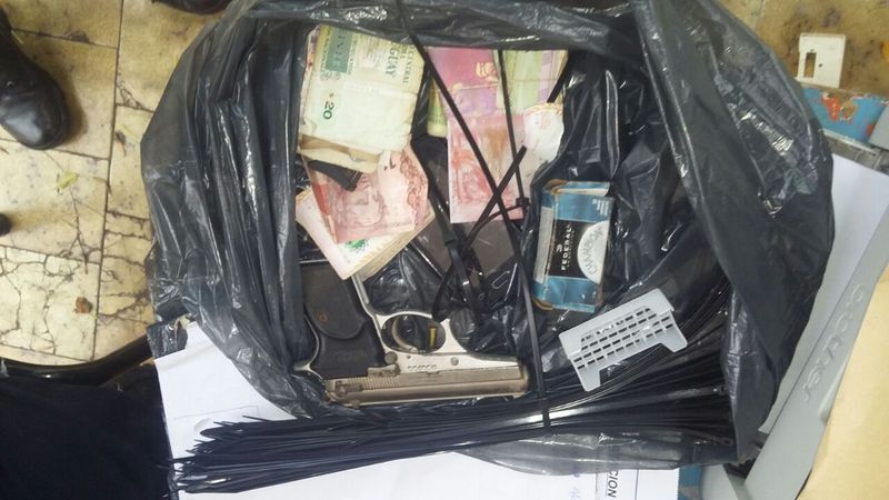 Parte de los elementos secuestrados