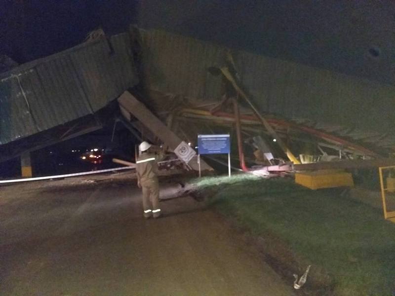 As&iacute; qued&oacute; el muelle despu&eacute;s del impacto