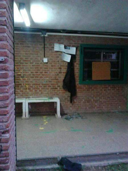 Así quedaba un sector del colegio Así quedaba un sector del colegio