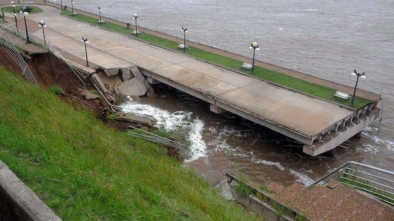 El estado actual del paseo en la costanera