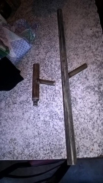 El arma secuestrada por personal policial