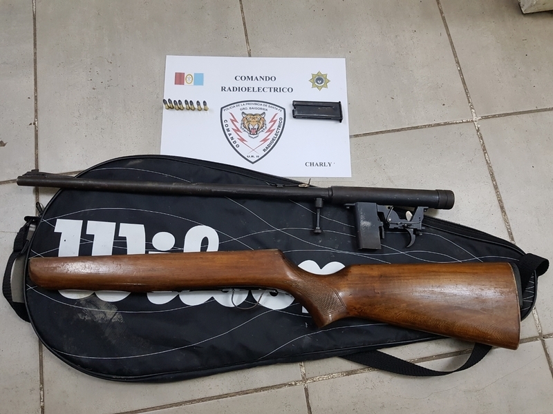 El arma secuestrada