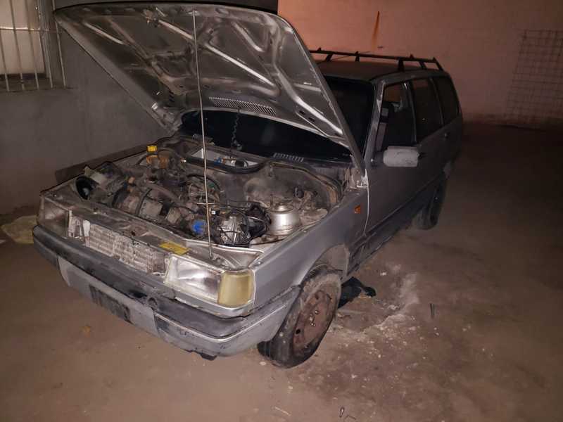 Uno de los autos secuestrados