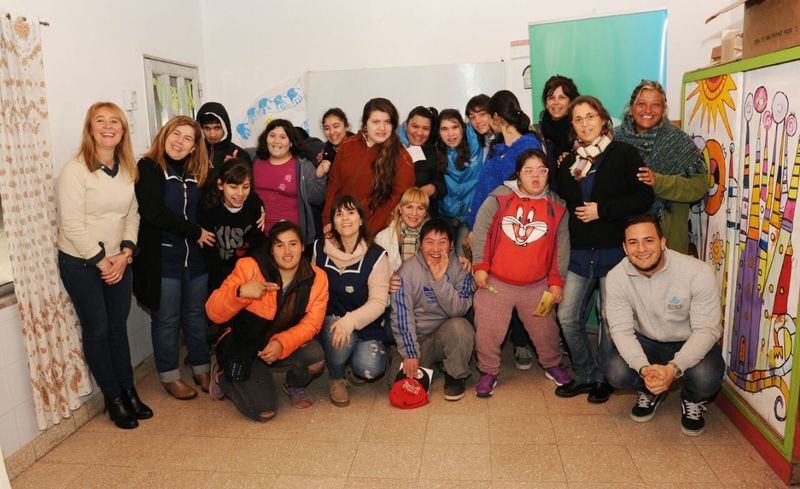 Los alumnos de la escuela de calle Rivadavia