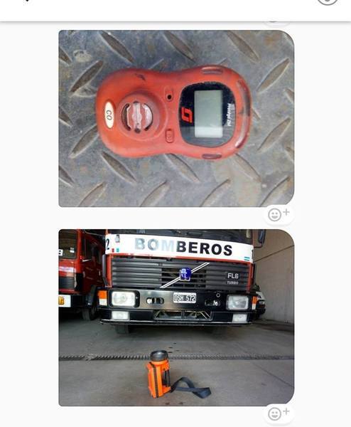 Los elementos sustraidos al vehículo de emergencias de los bomberos