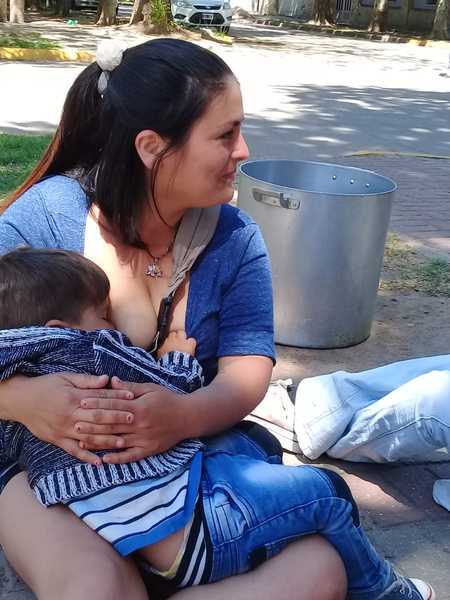 La concentraci&oacute;n frente al cuerpo deliberativo