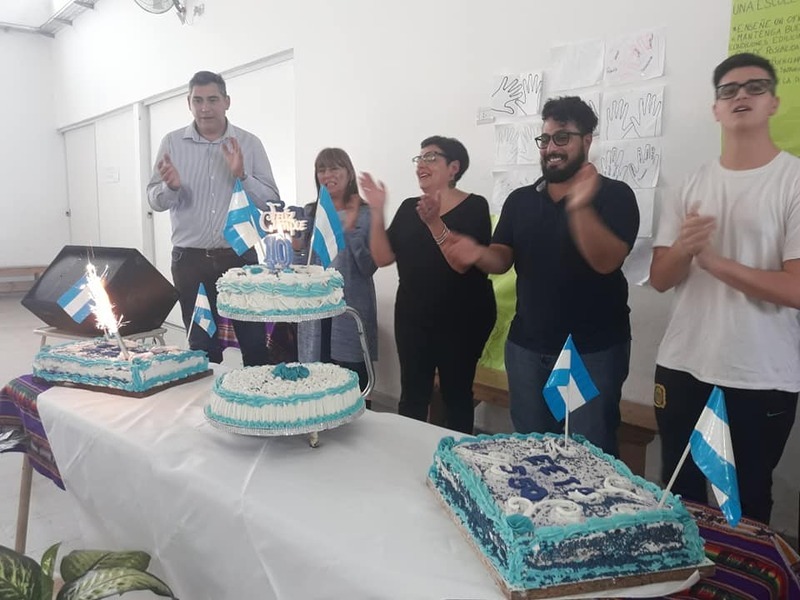 Los festejos en el colegio secundario de Baigorria