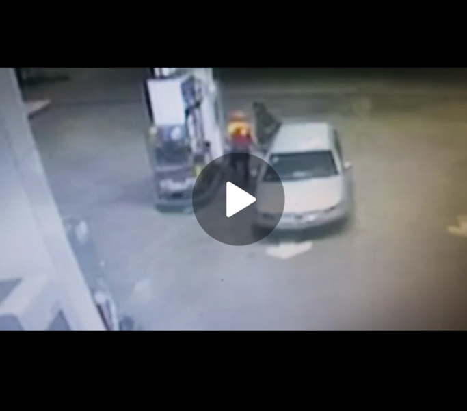 El video muestra la secuencia del robo