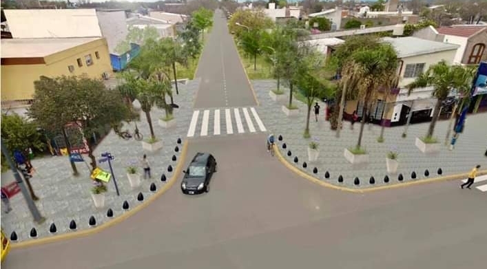Así quedará la esquina de la zona norte Así quedará la esquina de la zona norte