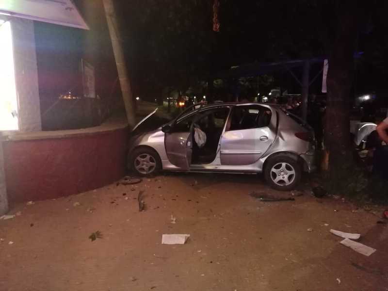 Choque frontal del rodado