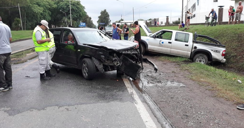 El choque en cadena se produjo el s&aacute;bado a la tarde