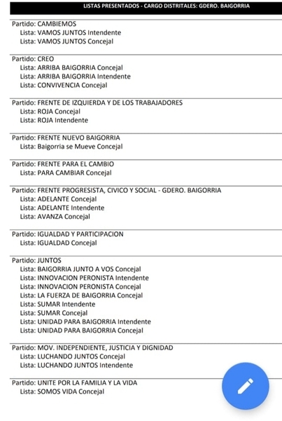 Las elecciones primarias 2019