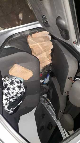 El auto secuestrado