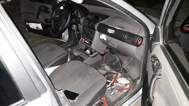 El auto secuestrado