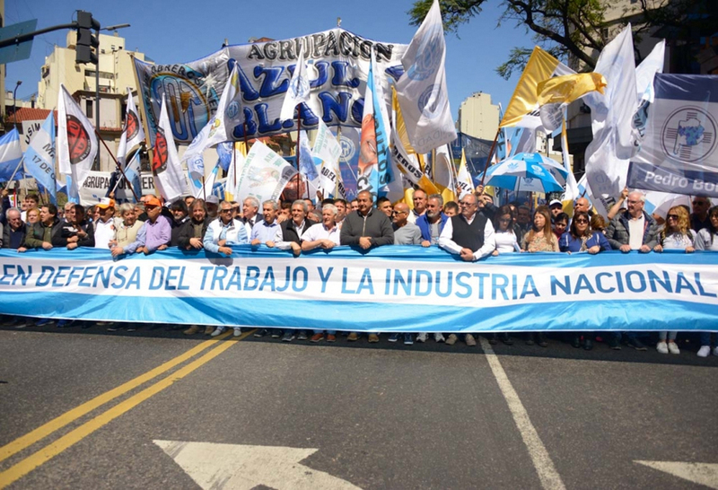 La concentraci&oacute;n de trabajadores en Buenos Aires