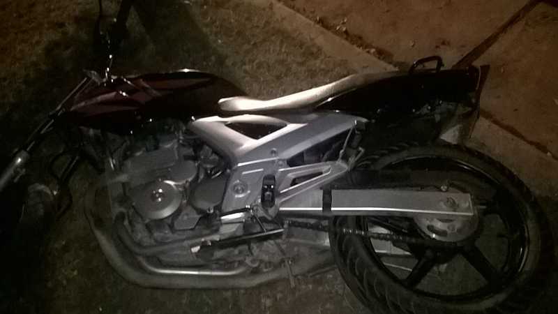 As&iacute; qued&oacute; la motocicleta chocada