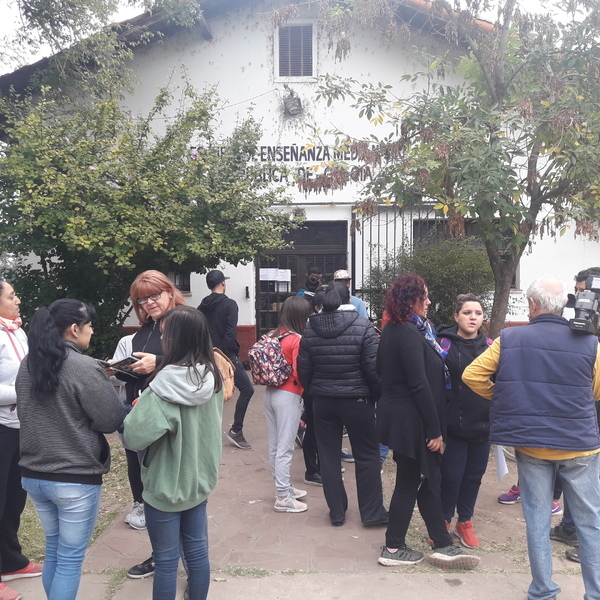 La concentración de estudiantes en el colegio secundario