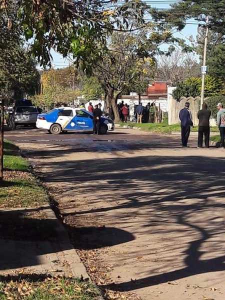 El lugar donde muere el joven tras la persecuci&oacute;n (Foto C. Riquelme)