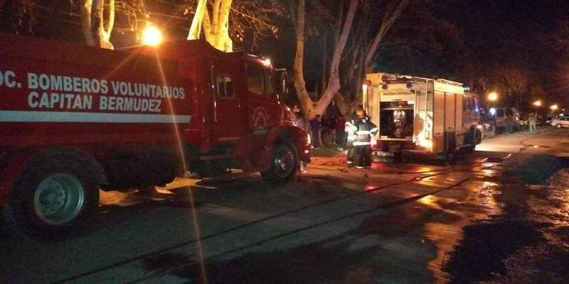 La presencia de los bomberos voluntarios