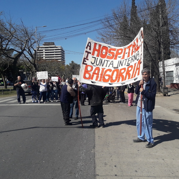 La protesta durante la ma&ntilde;ana de este martes