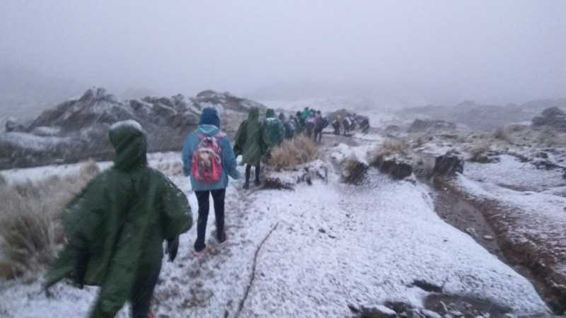 El cerro cordobés este lunes por la mañana El cerro cordobés este lunes por la mañana