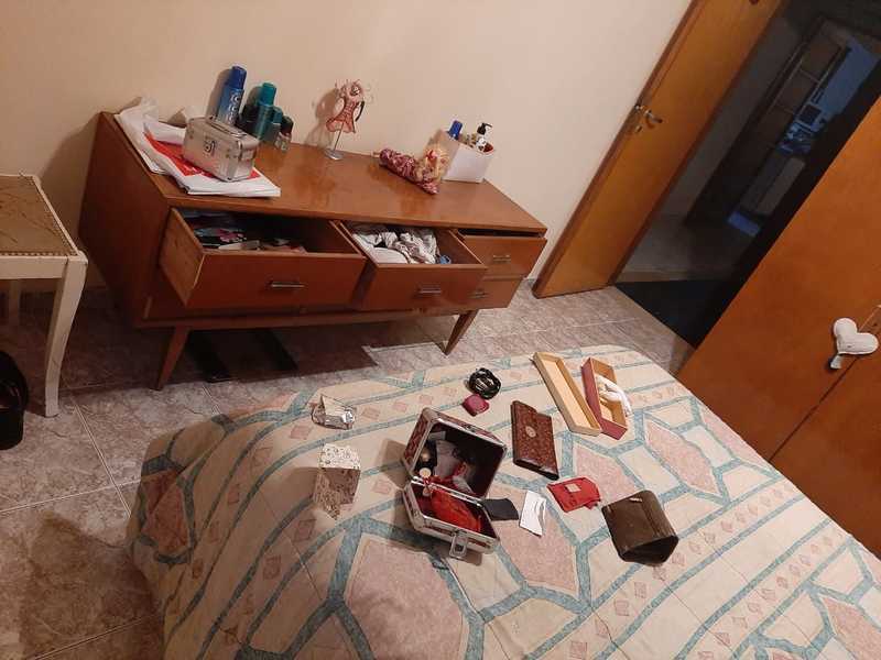 Una de la habitaciones vandalizada Una de la habitaciones vandalizada