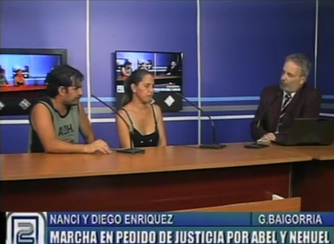 Los padres de Nehuel en Canal 2
