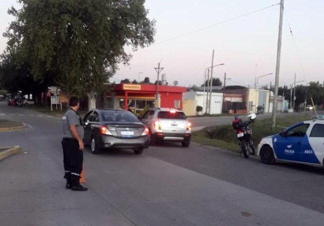 Los controles en el ingreso a la ciudad