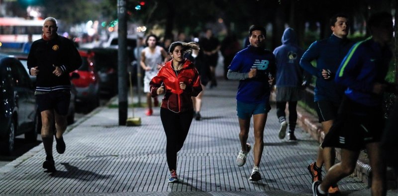 El desborde de runners en Capital Federal