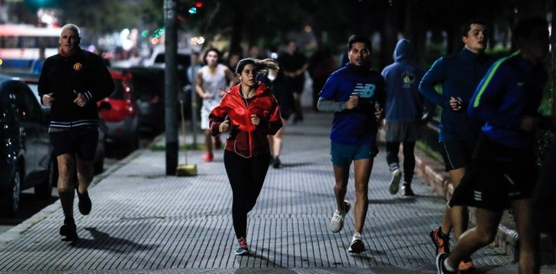 El desborde de runners en Capital Federal El desborde de runners en Capital Federal