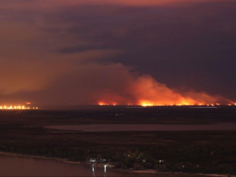 Los incendios en las islas entrerrianas