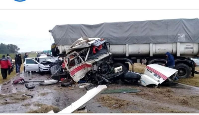 Tremendo choque en el corredor vial