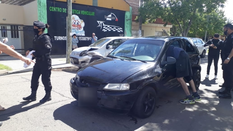 Uno de los autos involucrados