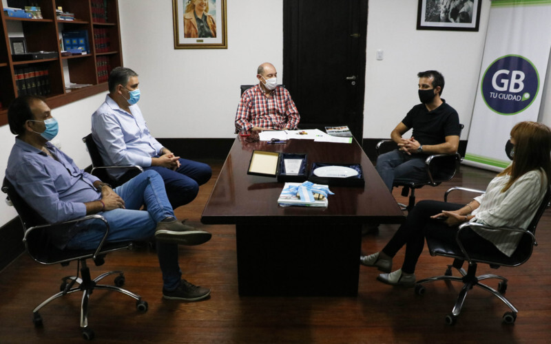 El gabinete municipal con Mariano Secondo