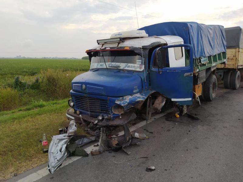 El auto siniestrado