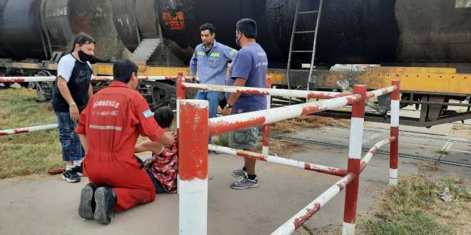 El joven accidentado