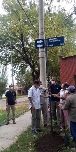 El homenaje al docente asesinado