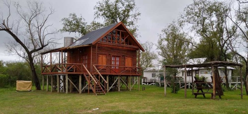 Una de las construcciones en las islas