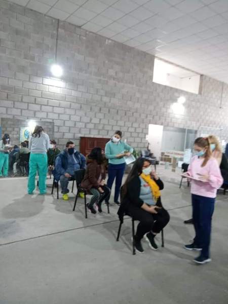 El Centro de vacunación en Baigorria