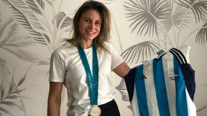 La medallista argentina