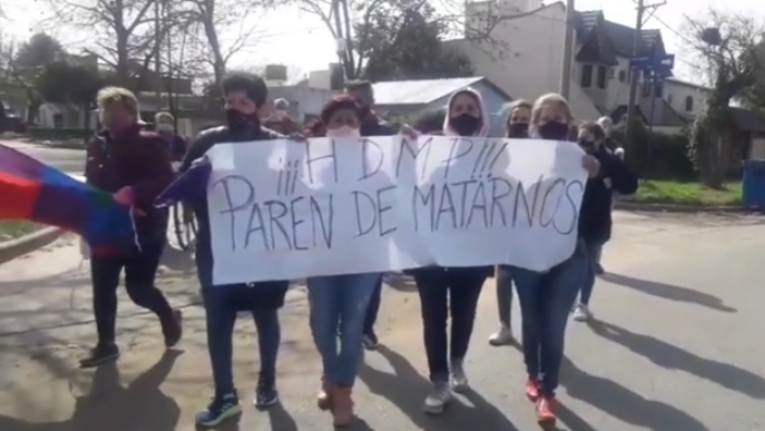 La marcha realizada desde el lugar del asesinato