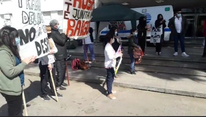 La protesta comenz&oacute; en la jornada de hoy